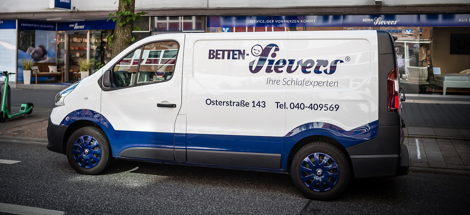 Lieferfahrzeug Betten-Sievers