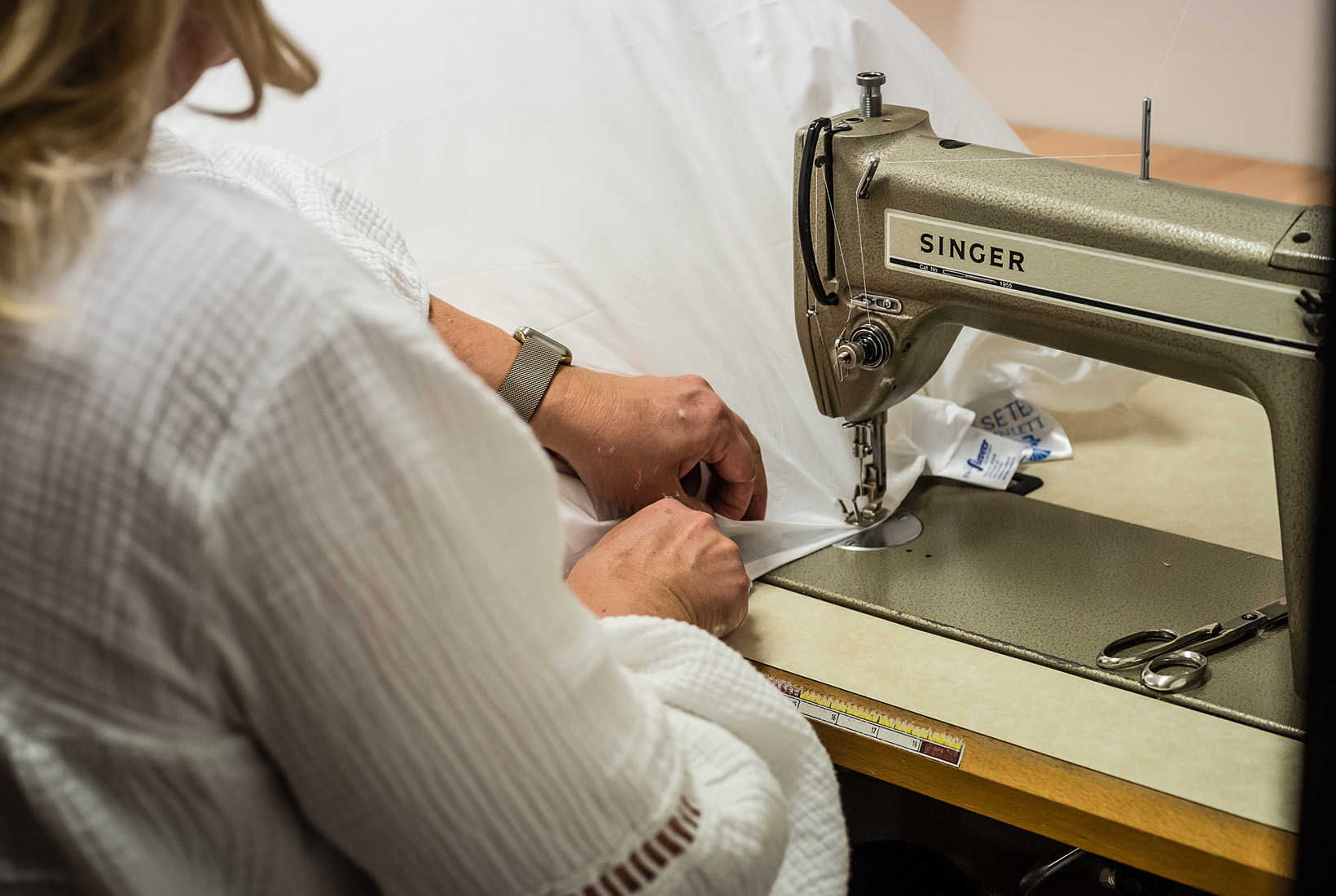 Manufaktur Kissen Naehmaschine