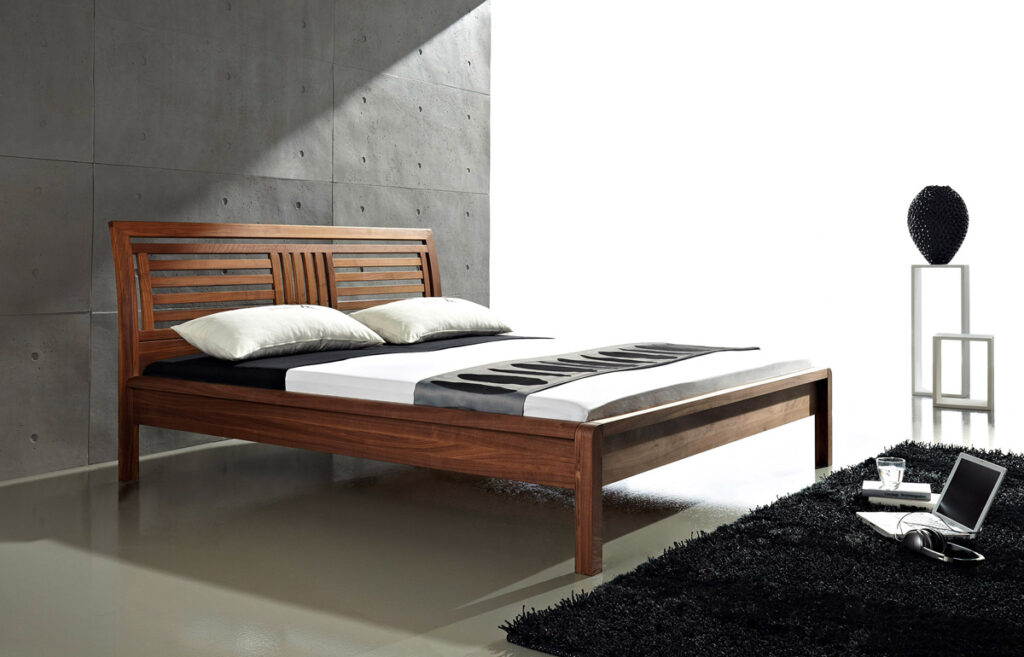 Massivholzbett Zweigraum Bettgestell Nandal